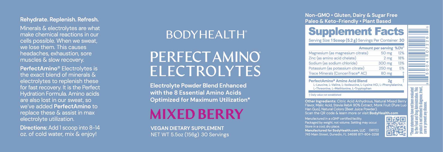 Perfect Amino Electrolytes - Mixed Berry